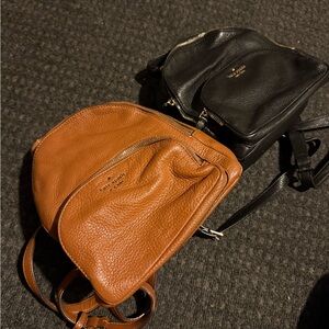 Kate spade mini backpacks- Black and Brown